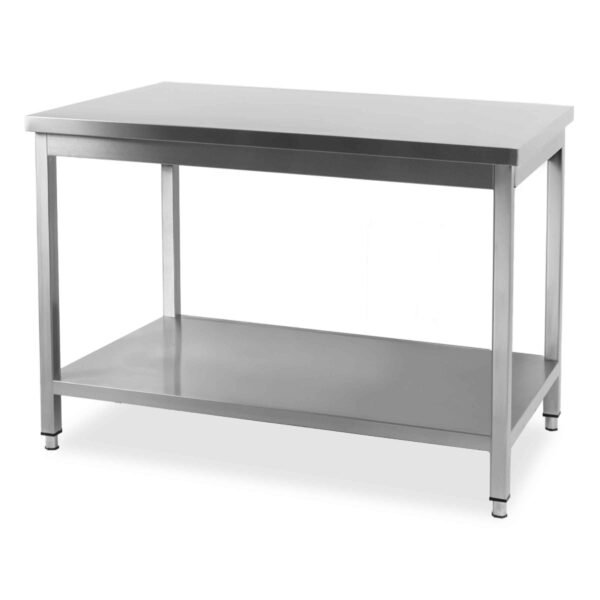 HCB Pro-line Mesa de trabajo – con estante inferior – 100 x 60 x 85 cm – Acero inoxidable