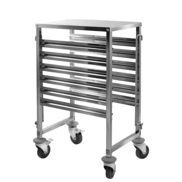 HCB Regaalwagen – 6 x 1/1 GN – Stainless Steel