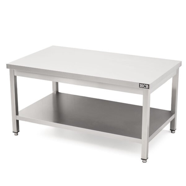 HCB Pro-line Mesa de Trabajo – con estante inferior – 120 x 70 x 60 cm – acero inoxidable