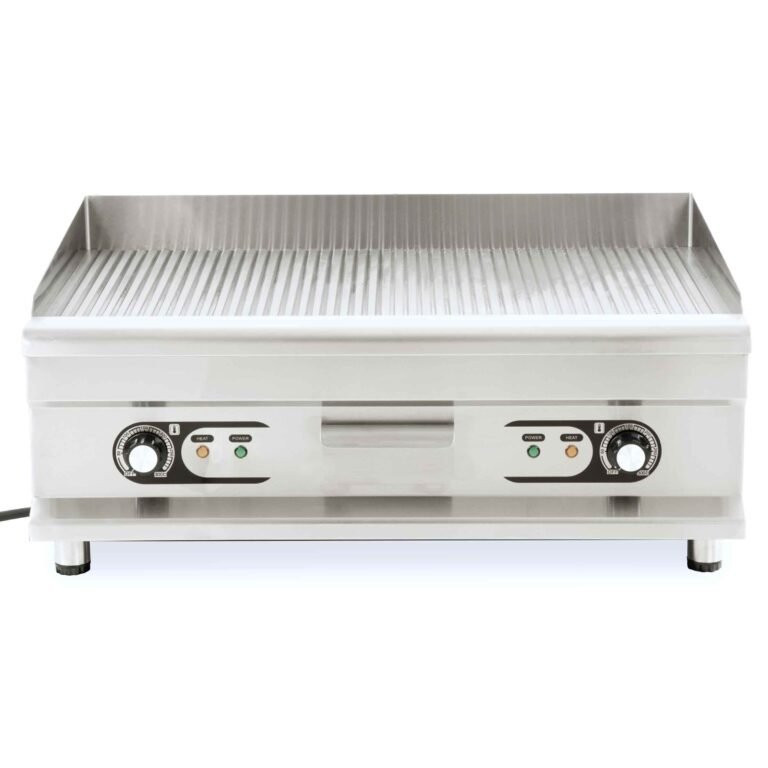 HCB Plancha – acanalada – 75 cm – 400V – acero inoxidable