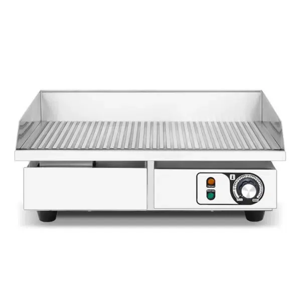 HCB Plancha – acanalada – 55 cm – 110V – acero inoxidable