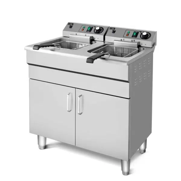 HCB Freidora doble – 2 x 14 litros – 2 x 400V – acero inoxidable
