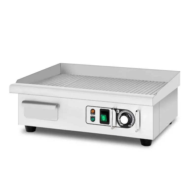 HCB Plancha – acanalada – 55 cm – 110V – acero inoxidable
