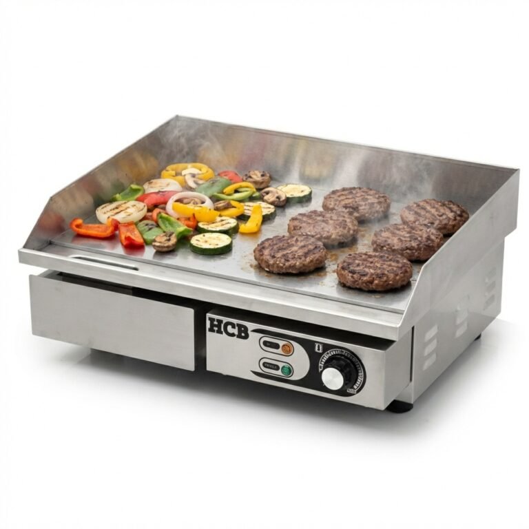 HCB Plancha – lisa – 55 cm – 110V – acero inoxidable