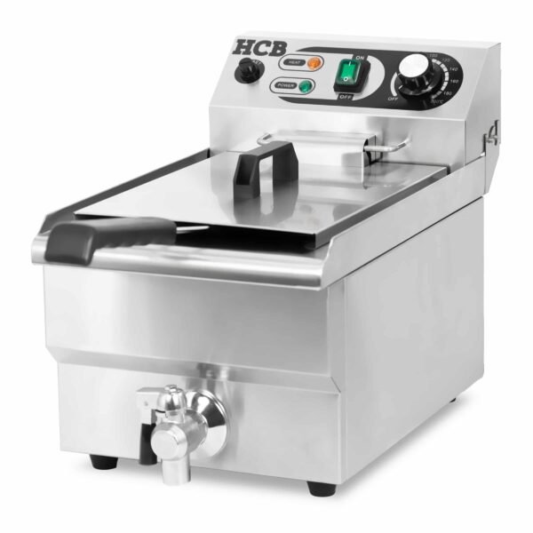 HCB Freidora – 8,5 litros – 110V – acero inoxidable