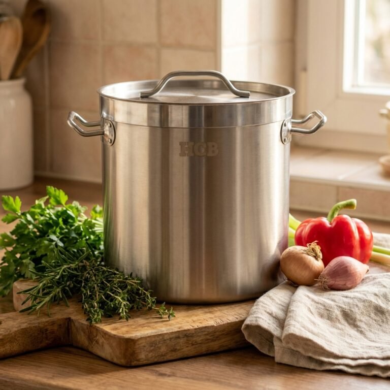 HCB Olla de Cocción – todas las fuentes de calor – 12 litros – Acero Inoxidable