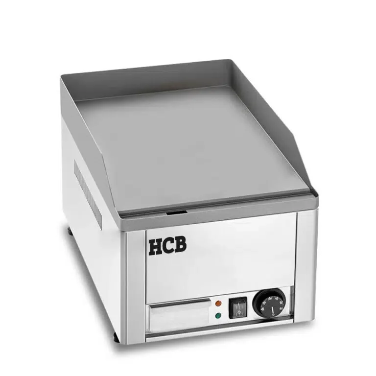 HCB Plancha – lisa – 36 cm – 110V – acero inoxidable