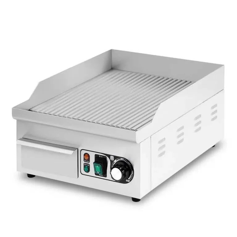 HCB Grillplaat – acanalada – 36 cm – 110V – acero inoxidable