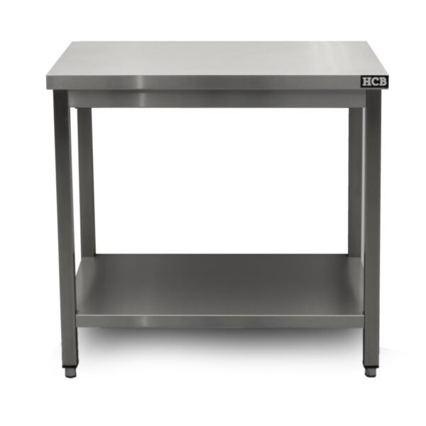 HCB Pro-line Mesa de trabajo – con estante inferior – 90 x 60 x 85 cm – Acero inoxidable