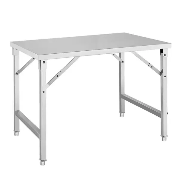 HCB Work Table – plegable – 150 x 70 x 85 cm – acero inoxidable
