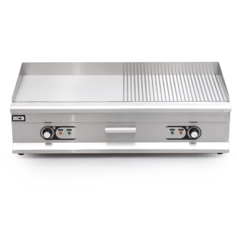 HCB Griddle – 1/2 Ribbed – 100 cm – 400V – Stainless Steel