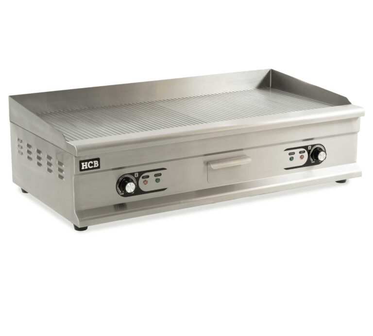 HCB Plancha – acanalada – 100 cm – 400V – acero inoxidable