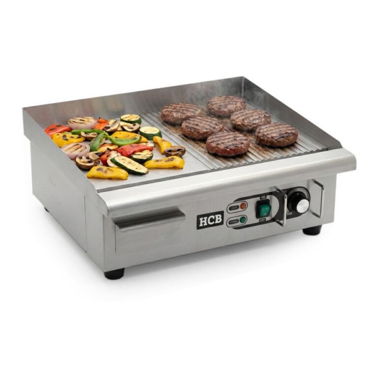 HCB Griddle – 1/2 Ribbed – 55 cm – 110V – Stainless Steel
