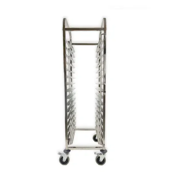 Carro de estantería HCB – 16 x 60/40 cm – Acero inoxidable