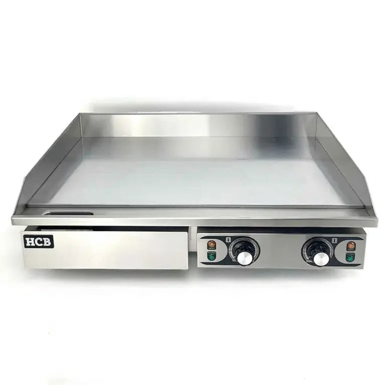 HCB Plancha – lisa – 73 cm – 2 x 110V – acero inoxidable