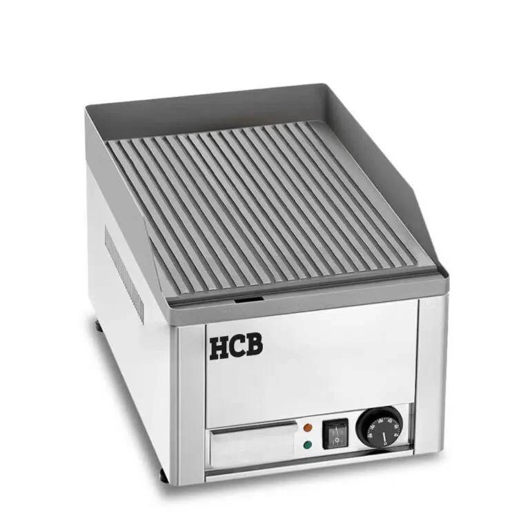 HCB Plancha – acanalada – 36 cm – 110V – acero inoxidable